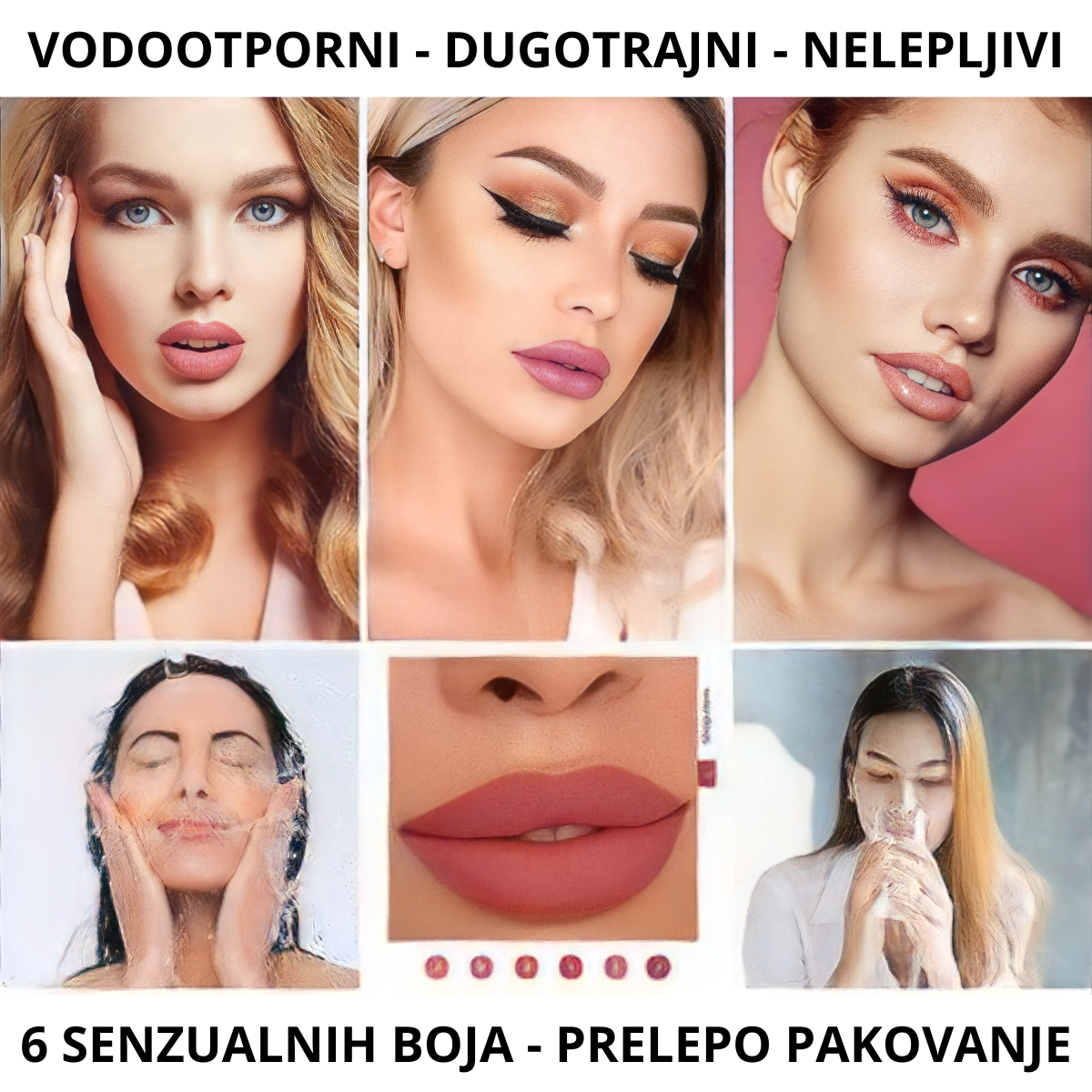 Set od 6 zanosnih mat ruževa